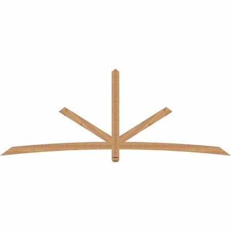 Ekena Millwork Alberta Smooth Timber Gable Bracket, Western Red Cedar, 108"W x 40"H x 1 1/2"D x 3 1/2"F, 9/12 Pitch GBW108X40X0204ALB00SWR